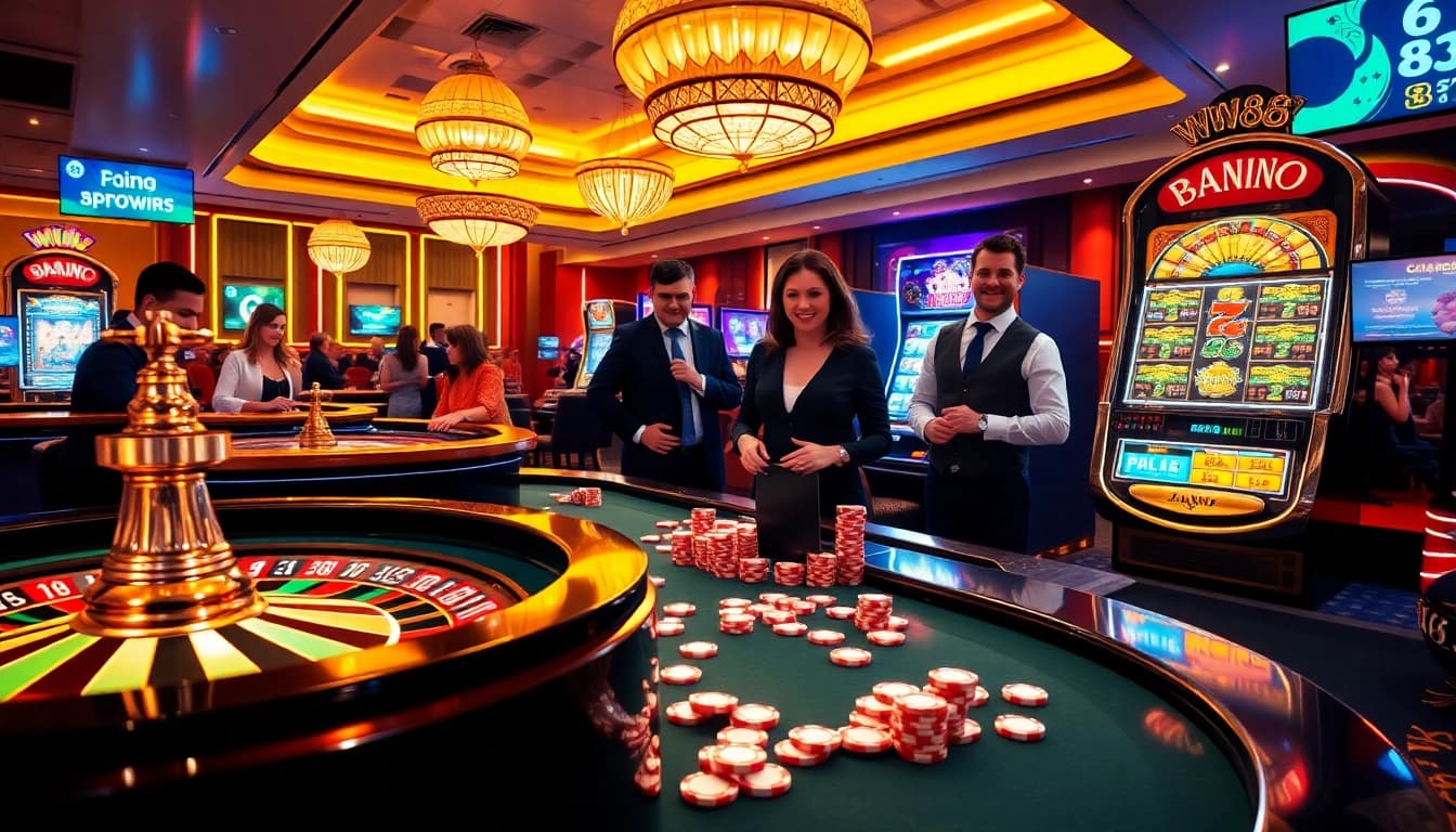 Experience the excitement of WW88 as players engage in thrilling casino games with vibrant graphics.