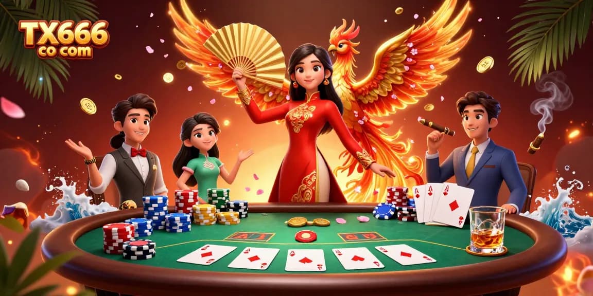 Experience exciting gaming at TX666 co com with a vibrant casino scene featuring stunning visuals.