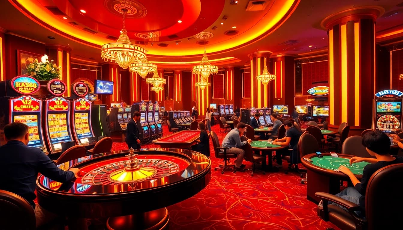 Experience the excitement of RR88 with vibrant slot machines and high-stakes poker.