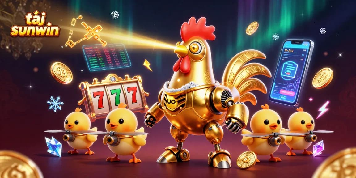 Experience the excitement with tải sunwin as the golden rooster robot leads players through immersive online gaming adventures.