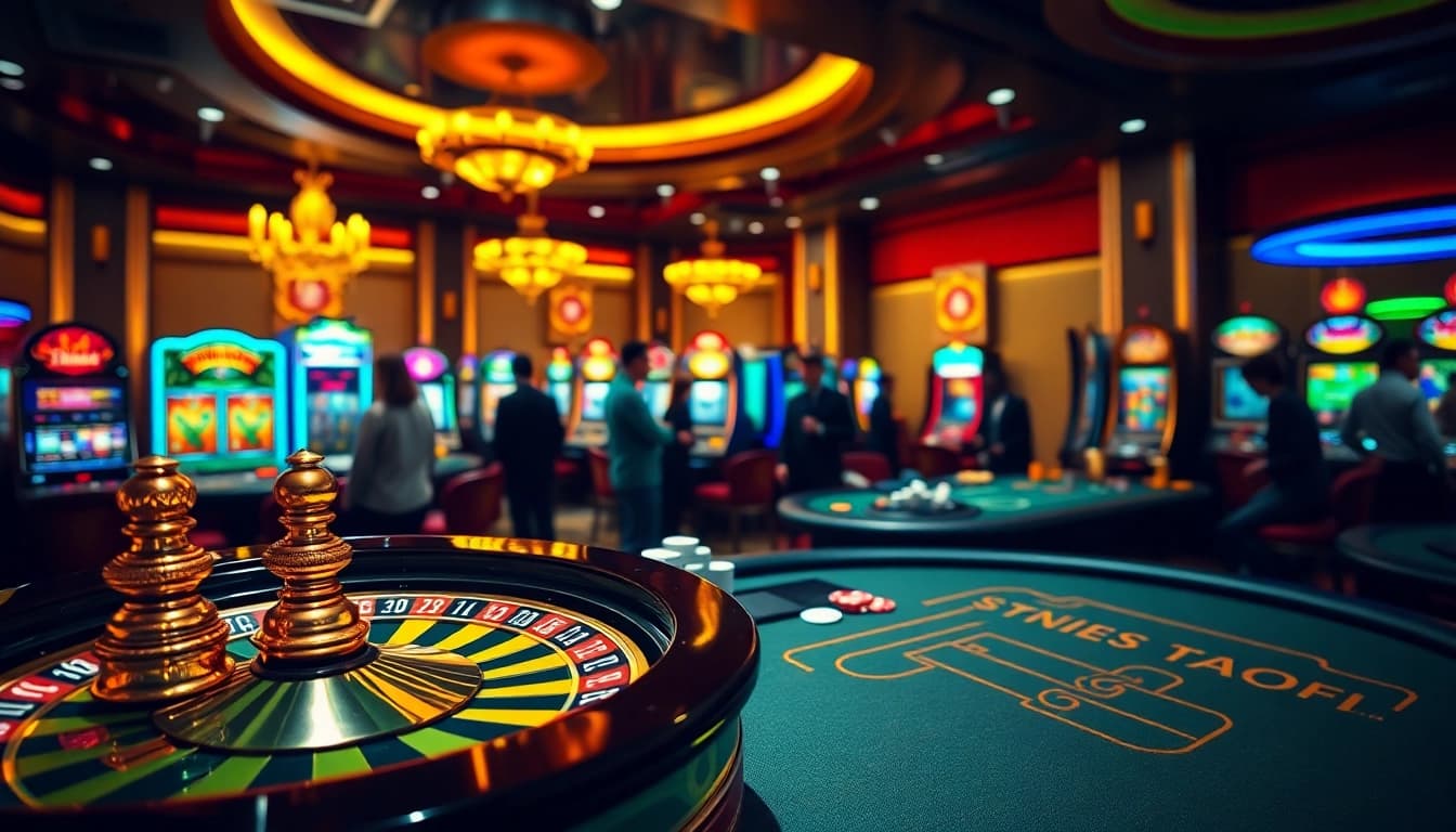 Engaging casino scene featuring gambling action with live odds from https://keonhacai.deal/ enhancing the betting experience.