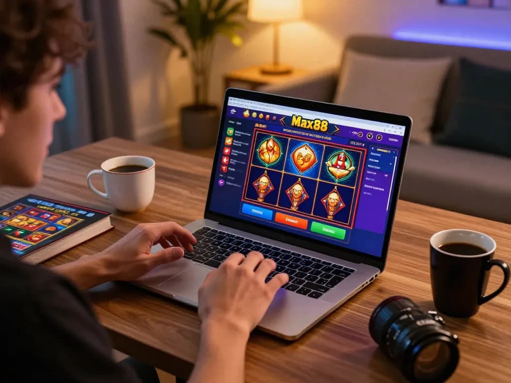 Engaging with Max88 online casino interface for an exciting gaming experience.