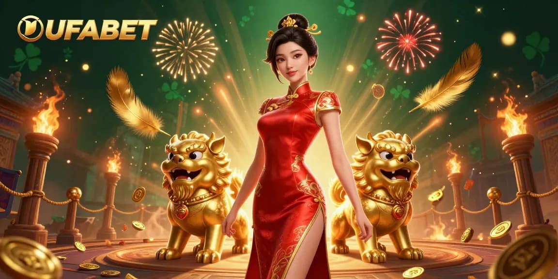 Bet big with UFABET in a vibrant 3D gaming scene featuring glamorous characters and thrilling casino elements.