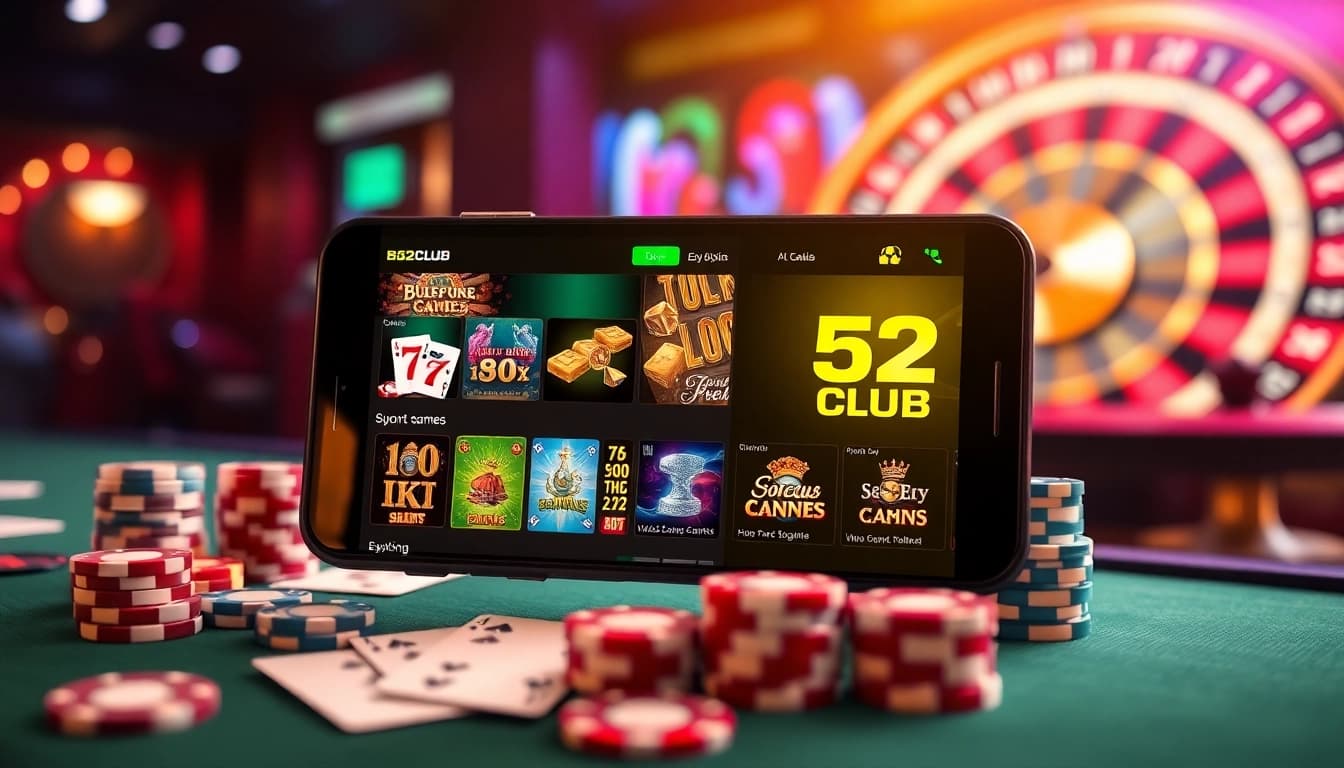 Engage with the thrilling world of B52CLUB as players enjoy popular casino games and promotions.