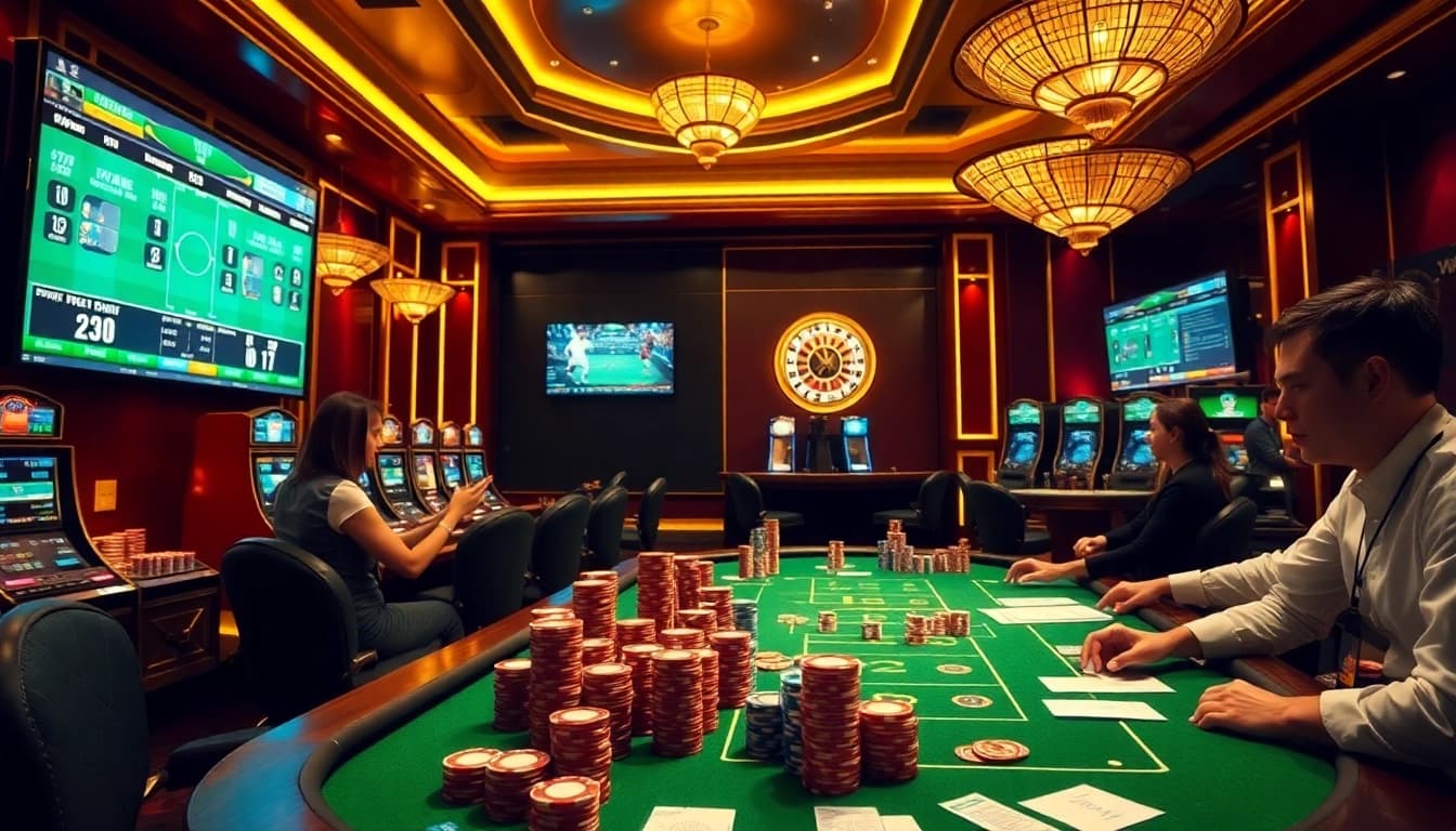 Experience winning strategies on keonhacai5 with an engaging casino betting scene.