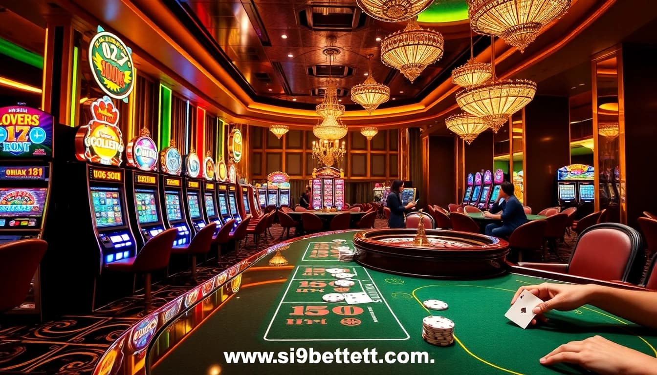Experience thrilling gaming with exciting options at https://i9bett.cn.com/ featuring vibrant slot machines and energetic players.