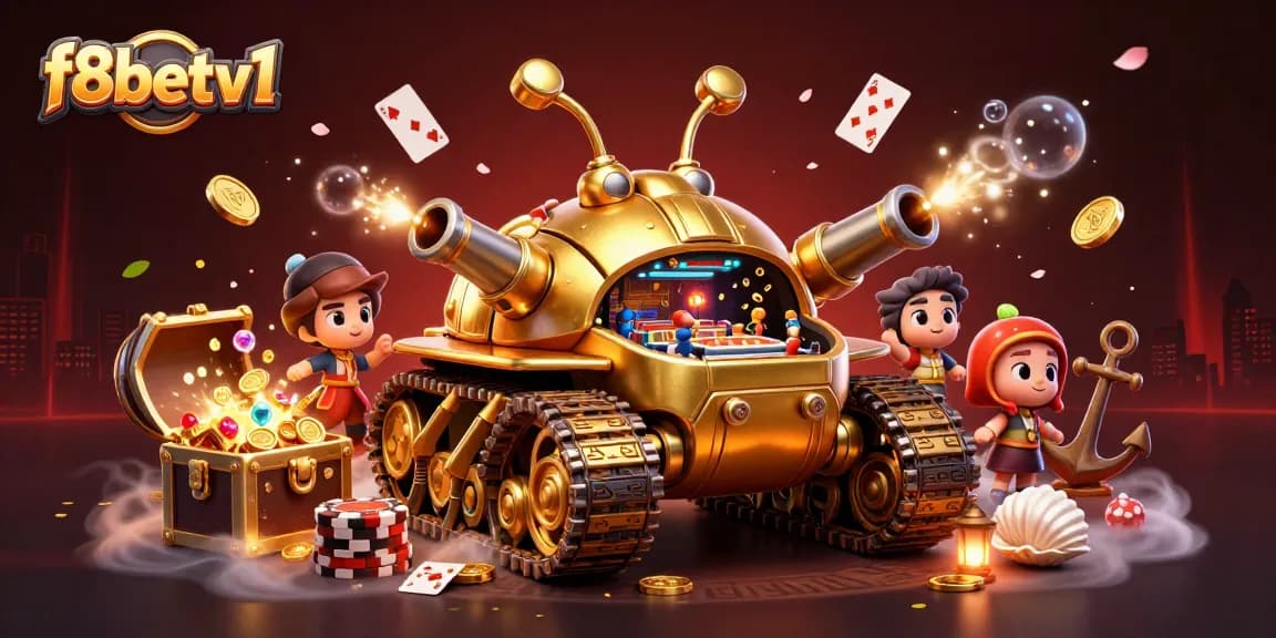 Engage in thrilling gameplay with F8betv1's vibrant casino scene featuring an immersive golden beetle tank.