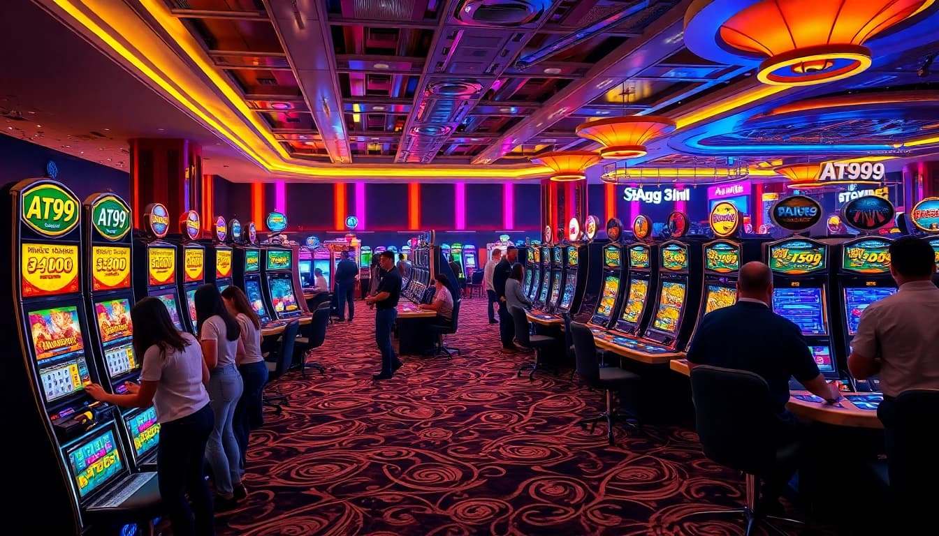Experience the thrill of AT99娛樂城 with vibrant gaming floors and enthusiastic players.
