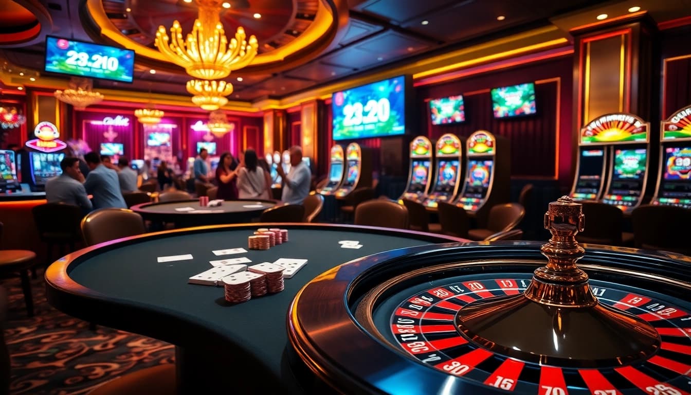 Experience thrilling gameplay at 23win with vibrant casino tables and games.