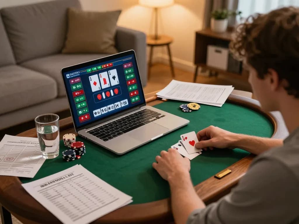 Engaging online poker gaming session showcasing strategic gameplay on lv88seo platform.