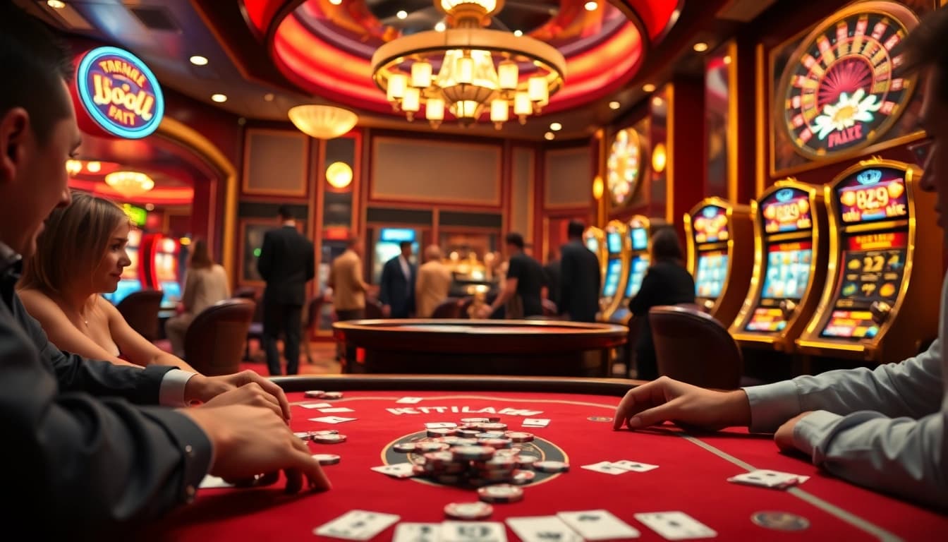 Experience thrilling games at B29 casino with vibrant tables and luxurious betting options.
