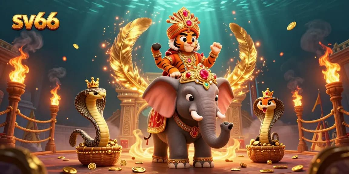 Experience thrilling gaming with sv66's vibrant casino atmosphere featuring exotic characters and golden treasures.
