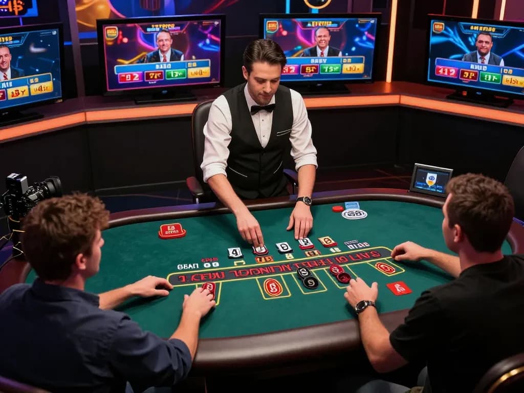 MM99 players engaging with live dealer blackjack, showcasing dynamic betting action.