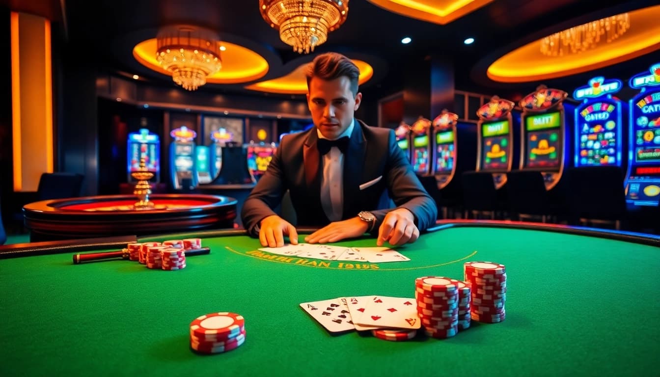 Experience the excitement of gambling at https://king88b.us.com/ with luxurious casino tables and vibrant gameplay.