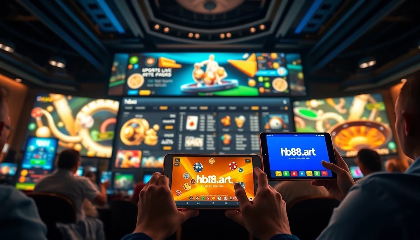 Dynamic interface of hb88.art showcasing online betting games in an inviting atmosphere.