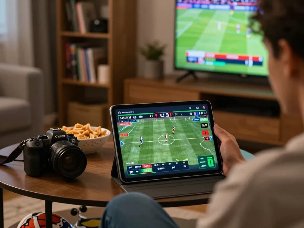 68win user placing strategic bets on a tablet during live sports events.