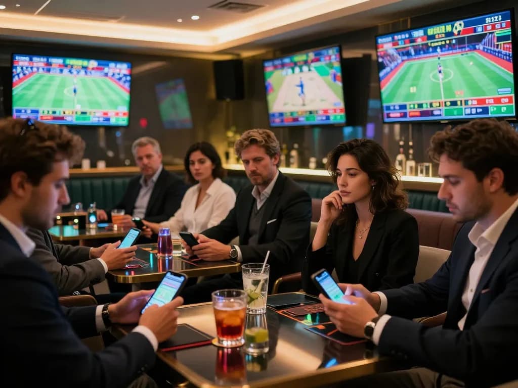 Experience the thrill of sports betting at 9bet with dynamic screens and engaged bettors.