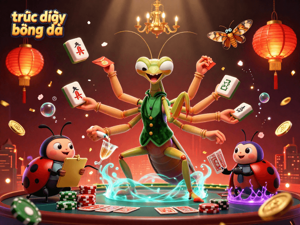 Experience trực tiếp bóng đá excitement with our dynamic casino scene portraying a vibrant, festive atmosphere.