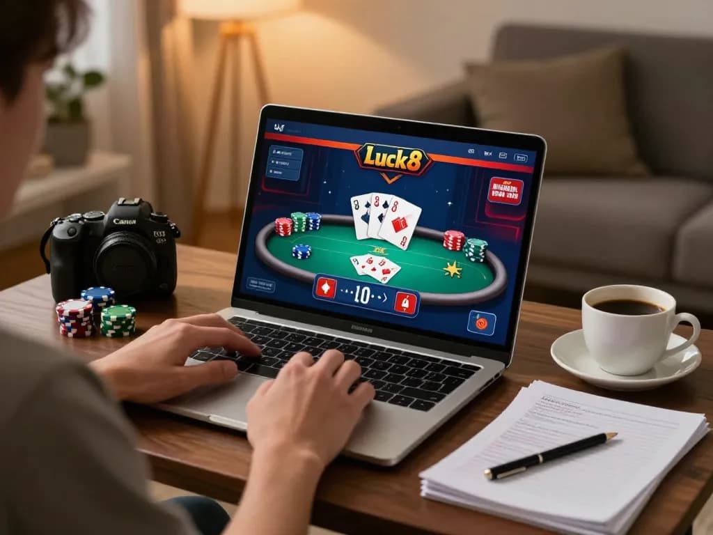 Experience thrilling online gaming with Luck8 poker and engaging home atmosphere