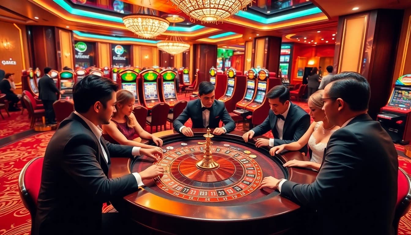 Experience the excitement of online gambling at Trang chủ G28 with vibrant casino visuals.