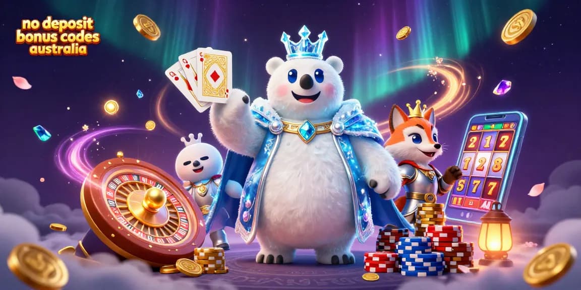 Win big with no deposit bonus codes australia at vibrant online casinos featuring slot machines and poker.