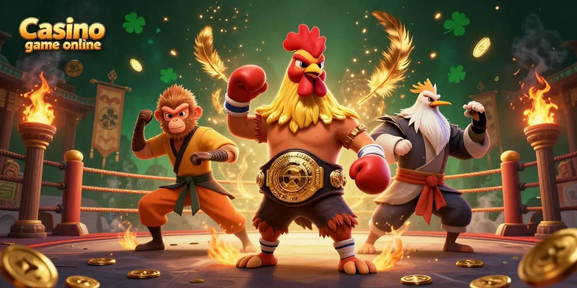Engage with the Casino game online scene featuring cartoon characters and vibrant casino elements.