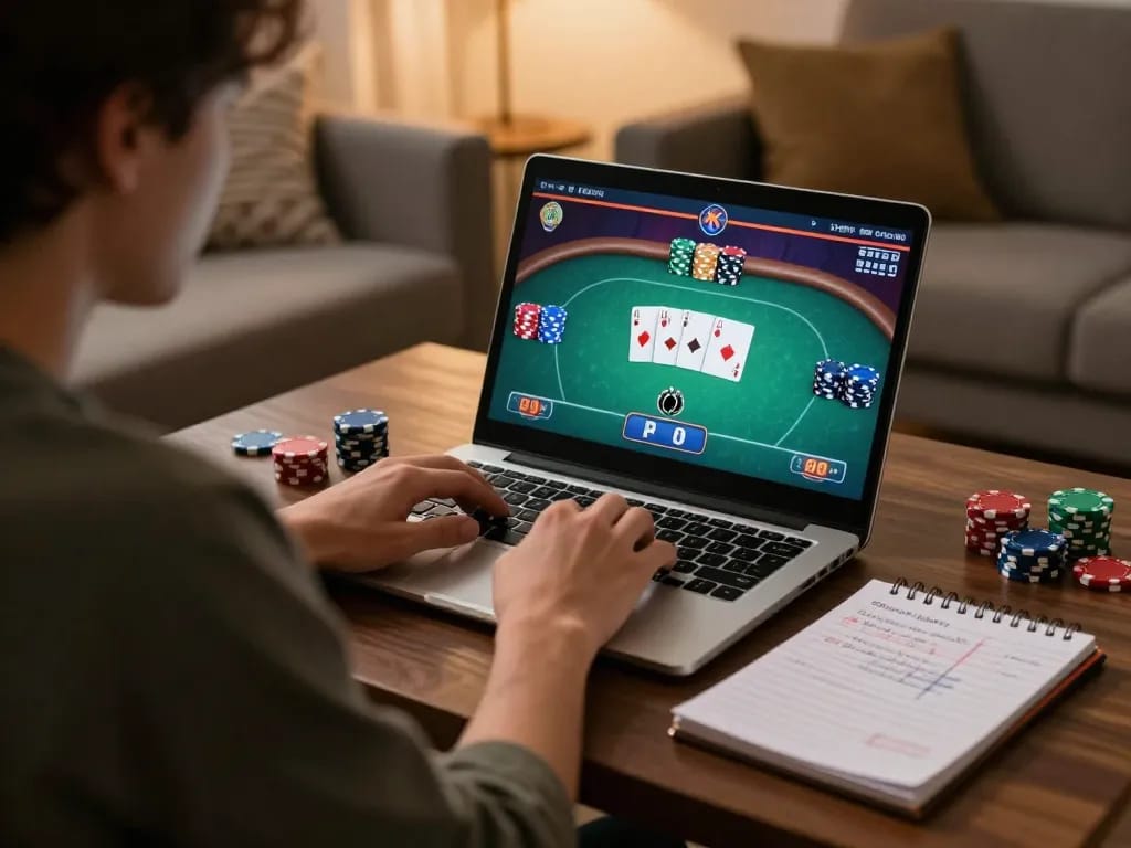 Engaging in poker at trang chủ uu88 while strategizing for better bankroll management.