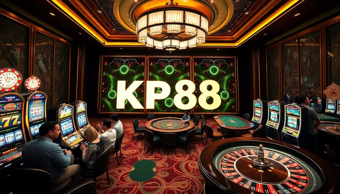 Experience thrilling gameplay at KP88 with vibrant slots and engaging poker tables.