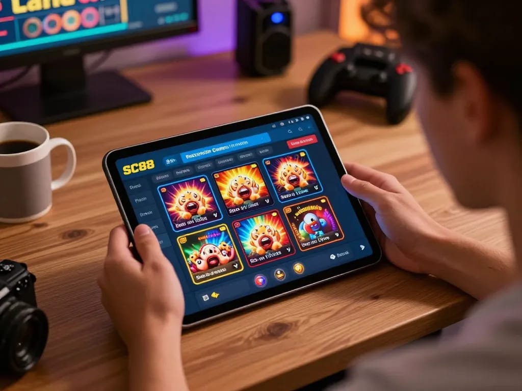 Player exploring SC88 app for exciting casino games and betting options.