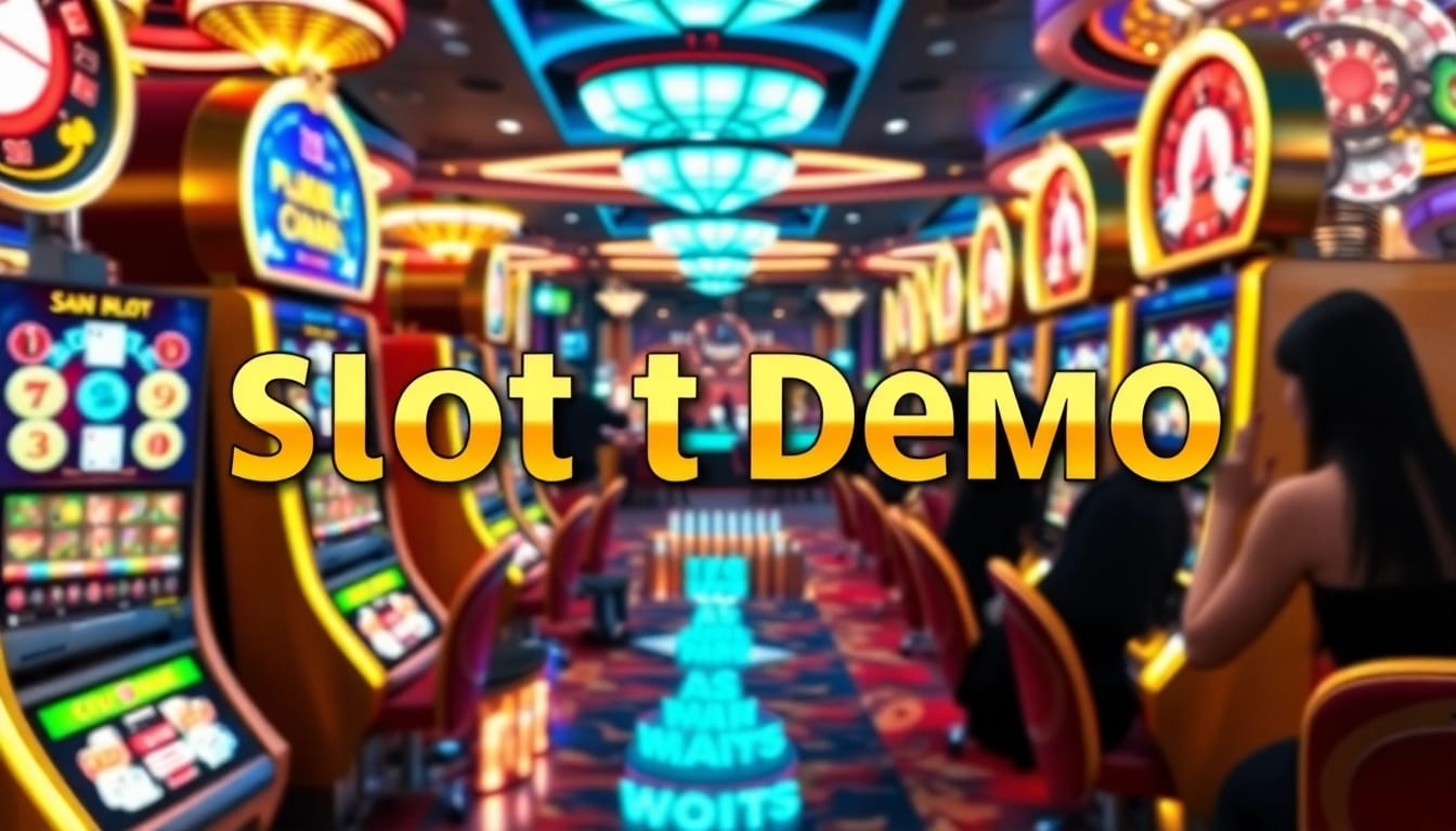 Excited players interacting with a PG Soft Mahjong Ways slot demo in a luxurious casino setting.