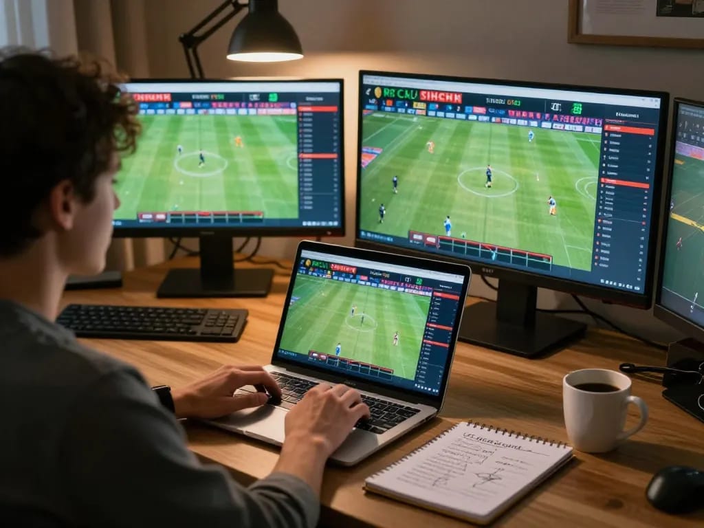 Engaging online sports betting experience at https://sc88.charity/, showcasing a user placing live bets on multiple screens.