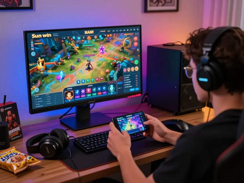 link tải sunwin mới nhất showcased in an engaging online gaming environment with vibrant gameplay graphics.