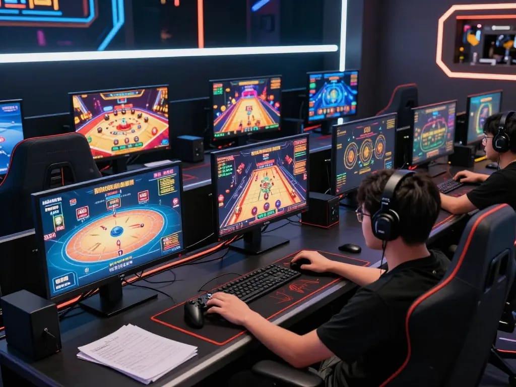 Experience the thrill of gaming with 988slot on multiple screens, showcasing strategic online gameplay