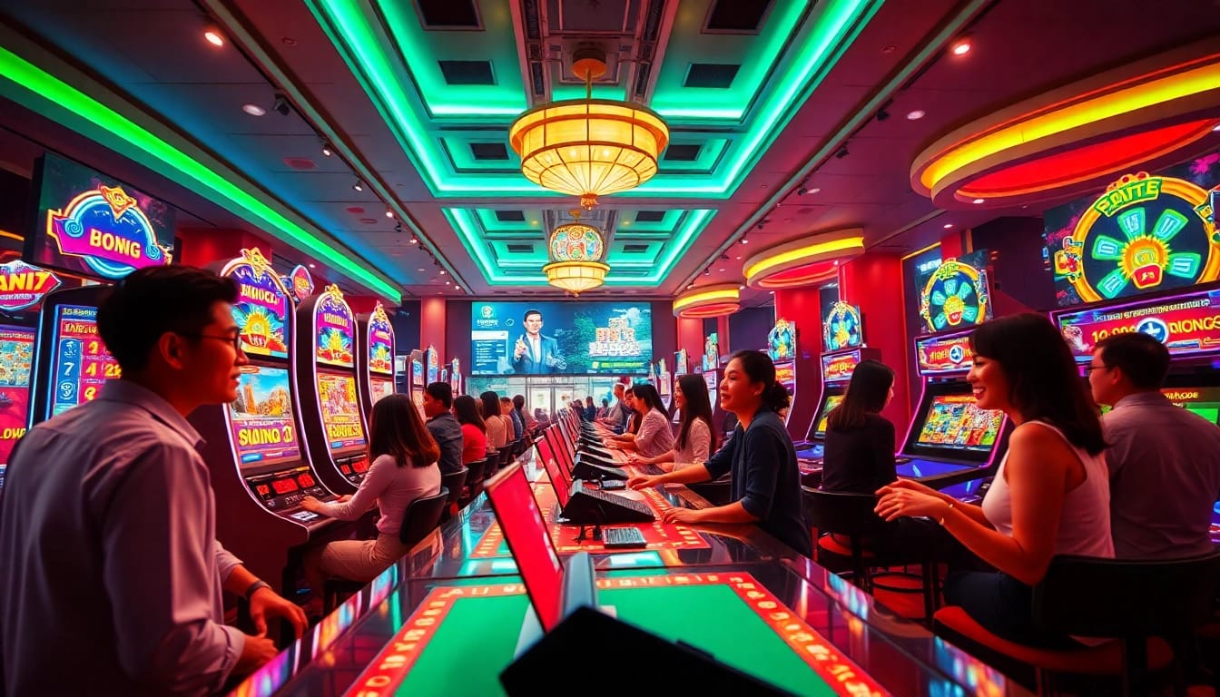 Exciting online gaming atmosphere at 789winn.clothing with vibrant casino visuals.