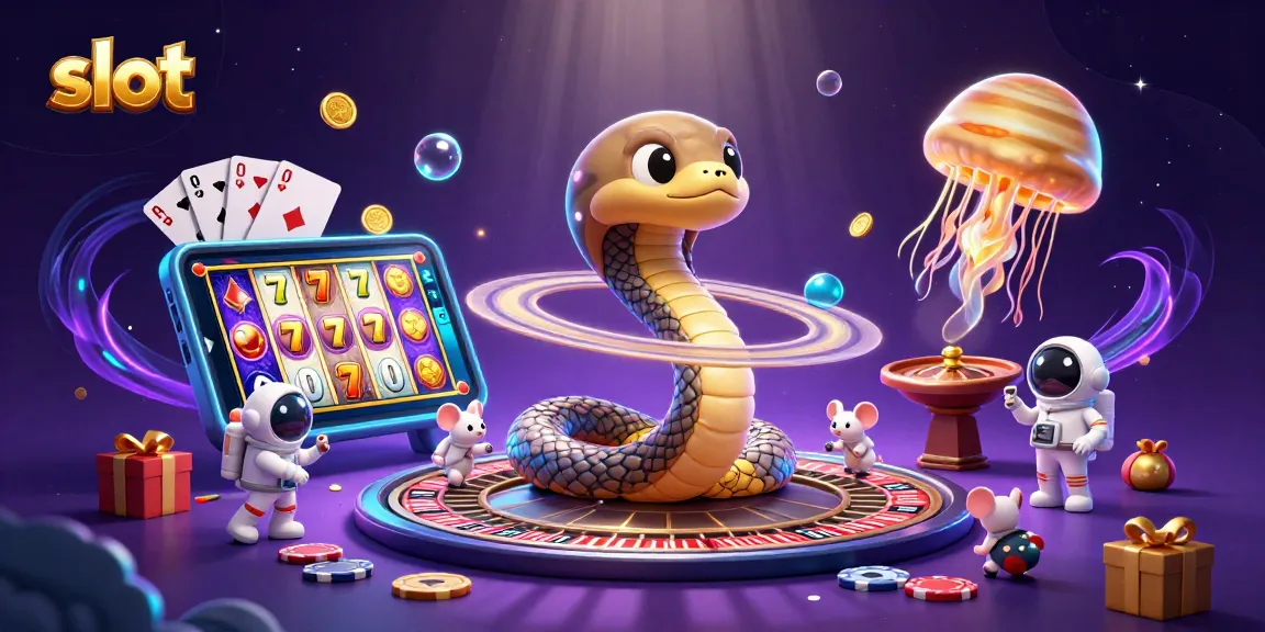 Slot permainan menyajikan simbol, jackpot, dan keberuntungan di dalam ilustrasi.