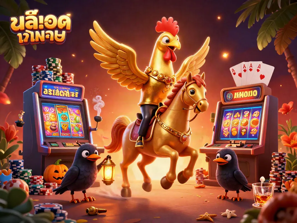 Engage with สล็อตทดลอง in a vibrant midnight casino scene filled with dynamic gaming elements.