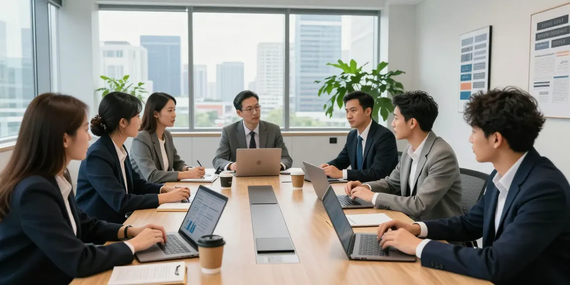 Team collaboration at bizop.org driving business opportunities in a modern office.