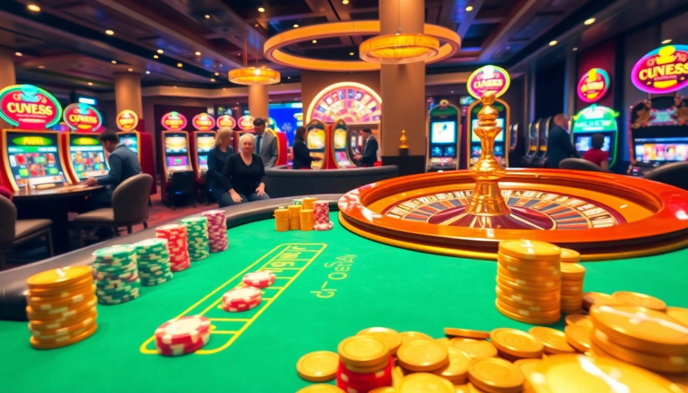 Gamblers enjoying a vibrant moment at Rikvip's luxurious online casino tables.