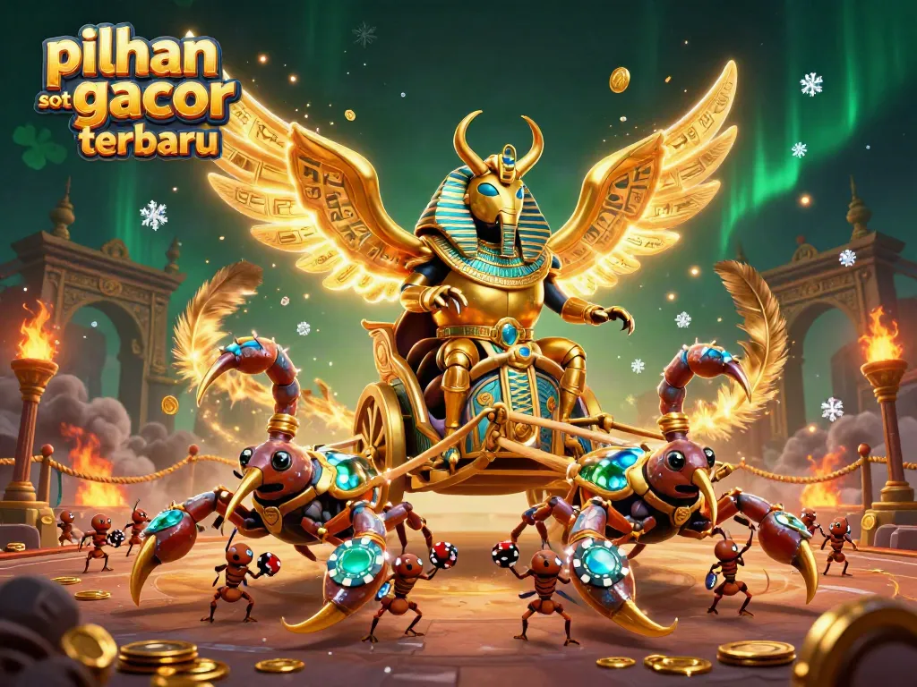 Visualisasi pilihan slot gacor terbaru dengan karakter kartun kasino yang memukau dan elemen menarik.