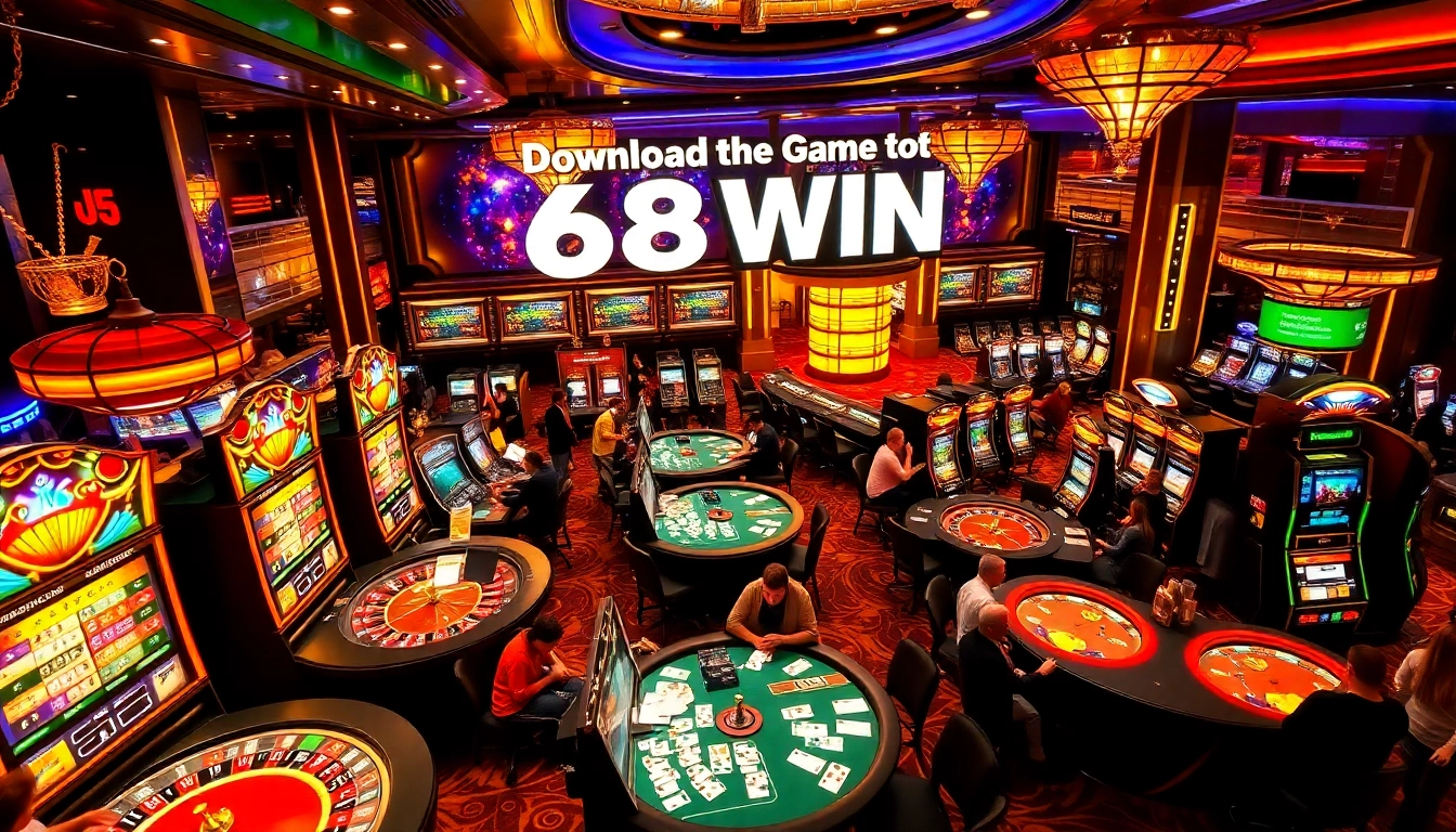 Experience the excitement of tải game 68win with engaging casino activities and vibrant gaming.