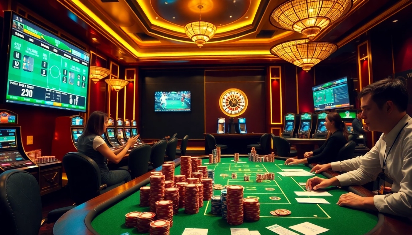Experience winning strategies on keonhacai5 with an engaging casino betting scene.