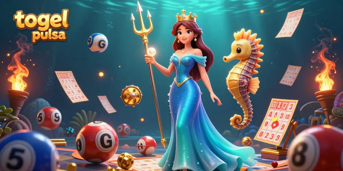 Play and win big with togel pulsa in a vibrant underwater lottery realm.