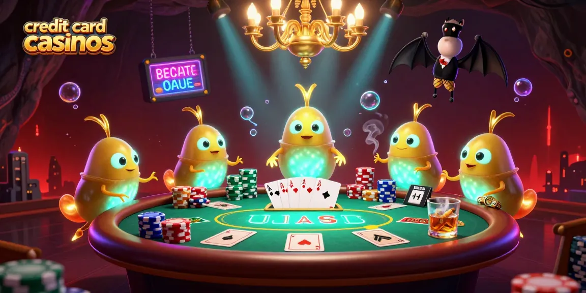 Experience excitement at credit card casinos with glowworms illuminating a vibrant cave casino.